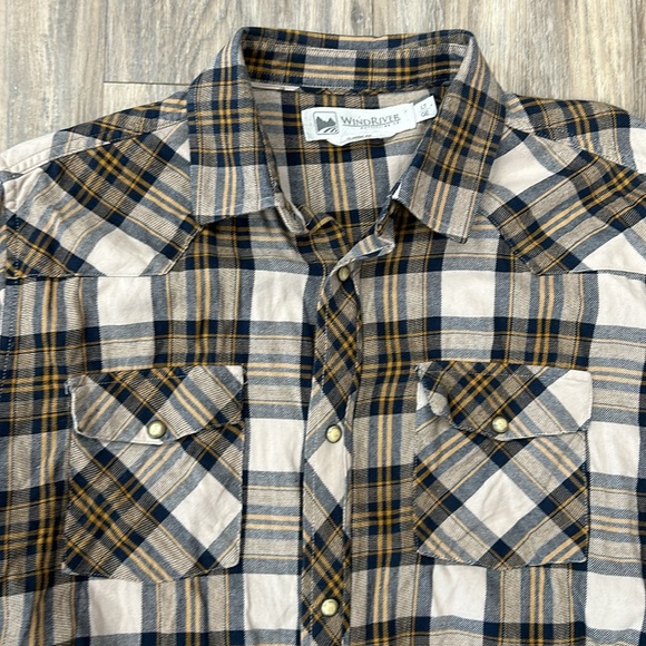 Wind River classic fit pearl snap western shirt. Size Large Tall. EUC. - Picture 2 of 6